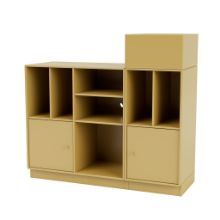 Billede af Montana QS Selection Spin III Reol Til Vinyler Med Sokkel 105x96,6x38 cm - 157 Cumin