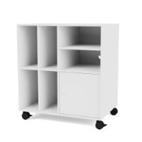 Billede af Montana QS Selection Spin II Reol Til Vinyler Med Hjul 69,6x76,4x46,8 cm - 101 New White