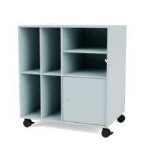 Billede af Montana QS Selection Spin II Reol Til Vinyler Med Hjul 69,6x76,4x46,8 cm - 148 Flint