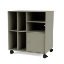 Billede af Montana QS Selection Spin II Reol Til Vinyler Med Hjul 69,6x76,4x46,8 cm - 144 Fennel
