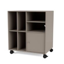 Billede af Montana QS Selection Spin II Reol Til Vinyler Med Hjul 69,6x76,4x46,8 cm - 141 Truffle
