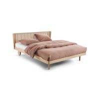 Billede af Auping Noa Sengeramme inkl. Milled hovedgærde og høje hjul 180x200 cm - Balanced Oak 