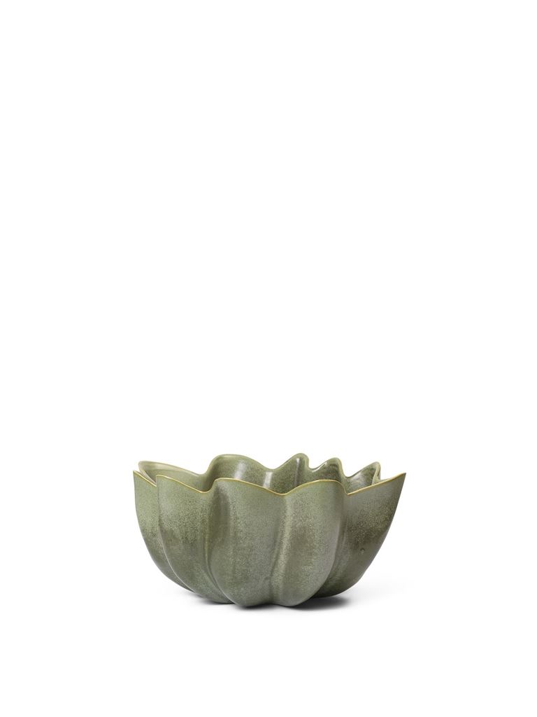 Billede af Ferm Living Nium Bowl Small Ø: 22 cm - Dark Sage