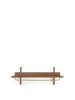 Billede af Ferm Living Sector Rack Shelf 87x37 cm - Smoked Oak/Brass