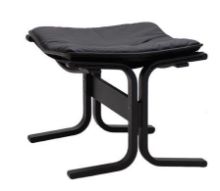 Billede af LK Hjelle Siesta Fiora Fodskammel - Black/Elmo Rustical Black