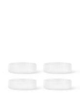 Billede af Ferm Living Ripple Serving Bowls Set of 4 Ø: 12,2 cm - Frosted Glass