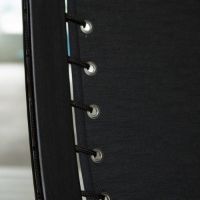 Billede af LK Hjelle Siesta Trio Lænestol Høj Med Armlæn - Black/Trio Dark Blue