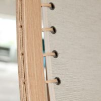 Billede af LK Hjelle Siesta Trio Lænestol Høj Med Armlæn - Nature/Trio Evergreen