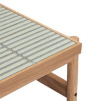 Billede af Hübsch Tile Sidebord 44x50 cm - Eg/Mint Fliser FORUDBESTIL: JULI 2026