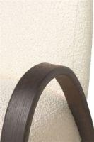 Billede af Ferm Living Buur Lounge Chair H: 87 cm - Dark Stained Oak/Off-White Nordic Bouclé 