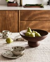 Billede af Nordal VITELLO Dekorationsskål Ø: 30 cm - Natur 