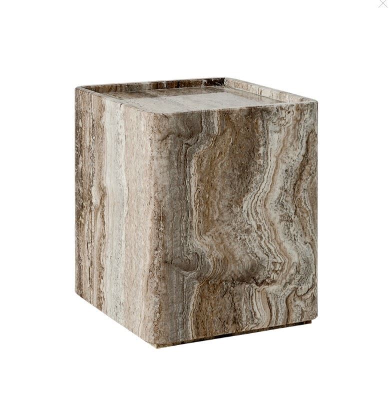 Billede af GUBI Pietra Side Table 33x33x40 cm - Lively Sepia