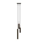 Billede af Audo Copenhagen Tubulaire Pendant Canopy 3 H: 232,5 cm - Aluminium/Anodized Bronzed
