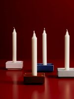 Billede af HAY Matone Candleholder Small 4x9,4x9,4 cm - Light Grey
