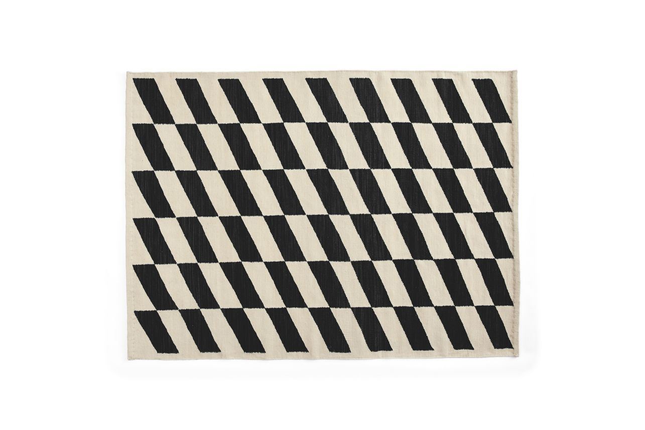 Billede af HAY Shift Kelim Rug 140x200 - Black 