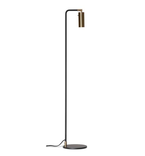 Rubn Lektor Gulvlampe H: 122 cm - Sort Messing