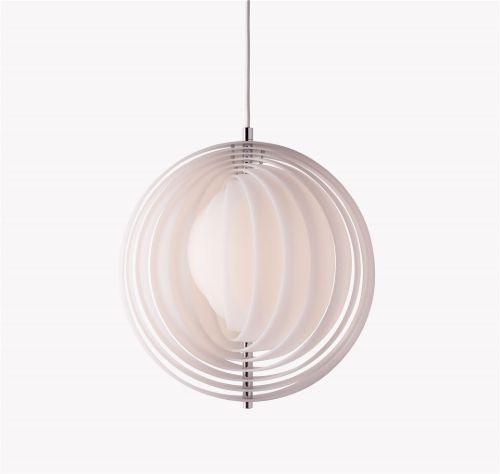 Verpan Moon Opal Pendant Ø: 34 cm - White 