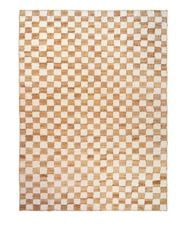 Ferm Living Check Wool Jute Rug 200x300 - Off-white/Natural