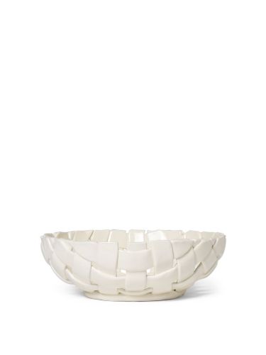 Ferm Living Plait Bowl Ø: 30 cm - Off-White