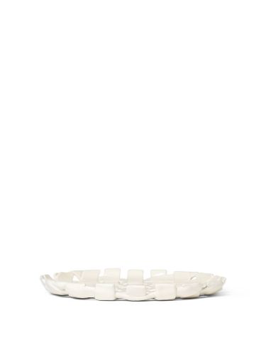 Ferm Living Plait Platter Ø: 30 cm - Off-White 