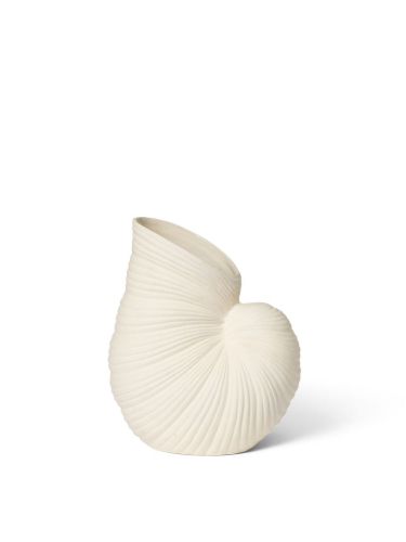 Ferm Living Shell Vase H: 26,5 cm - Off White