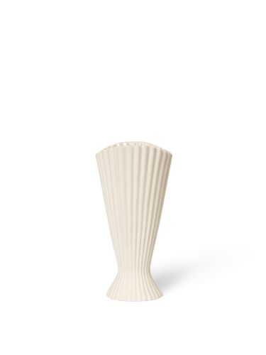 Ferm Living Fountain Vase H: 23 cm - Off-White 