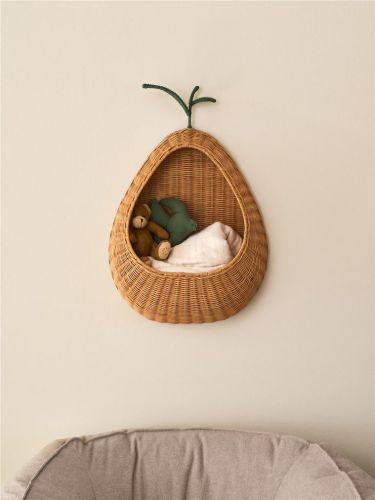 Ferm Living Pear Braided Wall Pocket H: 68 cm - Natural