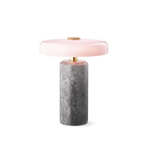 Design By Us Trip Portable Lamp H: 21 cm - Silver Marble/Rose