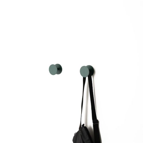 raawii Pipeline  Hook  - Set Of 2 - 8x8 cm - Moss Green