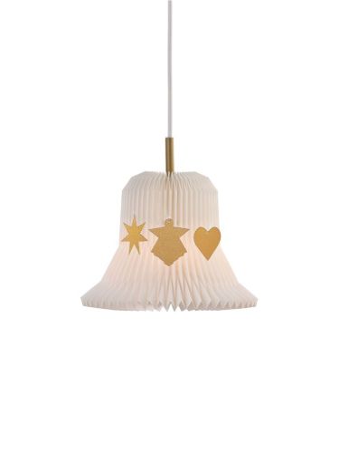 Le Klint Christmas Bell 193 Pendant Inkl. Vehæng Ø: 21 cm - Hvid/Guld 