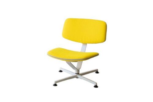 raawii Arba Lounge Chair H: 72 cm -Light grey base / yellow fabric