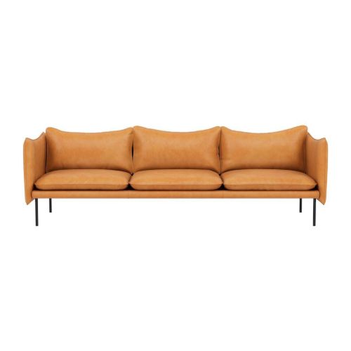 Fogia Tiki 3 Pers. Sofa L: 236 cm - Vintage Cognac