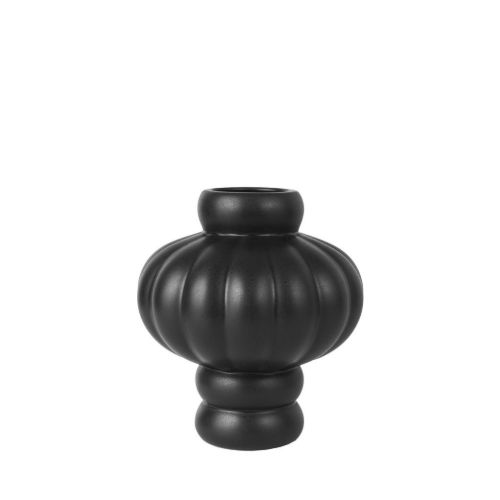Louise Roe Balloon Vase #02 H: 20 cm - Ink Black