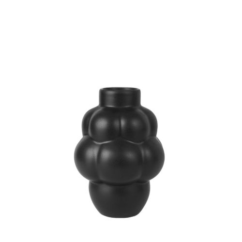 Louise Roe Balloon Vase #04 Petit H: 18 cm - Ink Black 