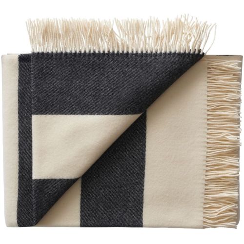 Silkeborg Uldspinderi The Sweater Plaid 130x190 cm - Black 