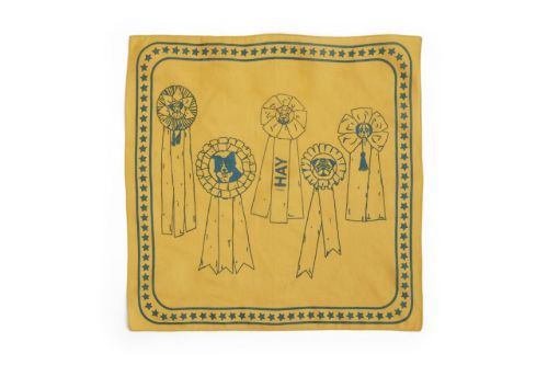 HAY Dogs Scarf 55x55 cm - Ochre
