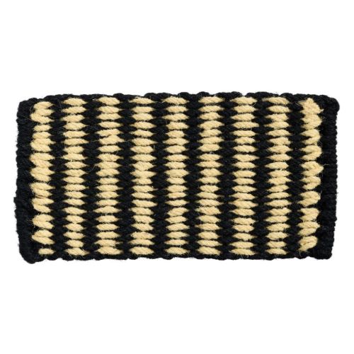 HAY Coco Door Mat Stripe 80x40 cm - Black/White