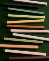 Billede af HAY Square Candle Set of 4 pcs H: 24 cm - Dark
 OUTLET