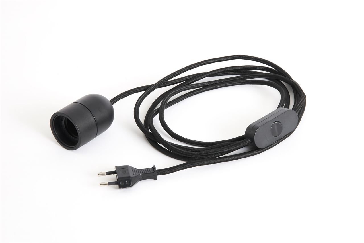 Billede af HAY Common Table Cord Set L: 240 cm - Soft Black