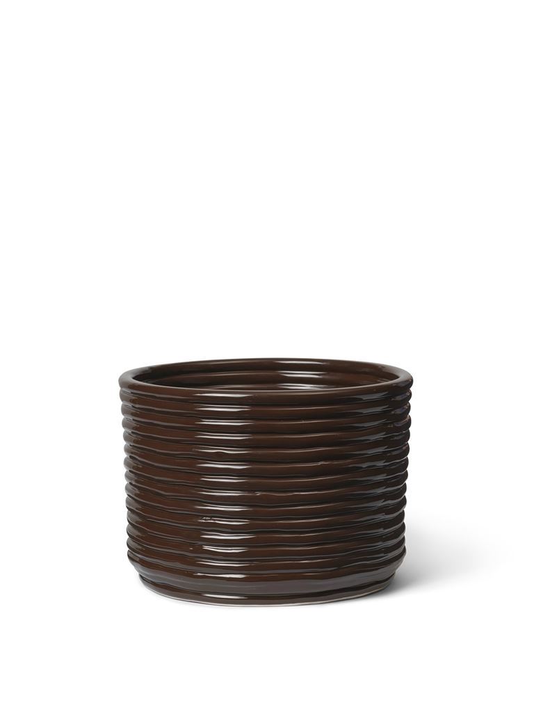 Billede af Ferm Living Corduroy Pot H: 15 cm - Carob Brown