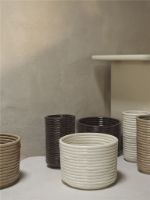 Billede af Ferm Living Corduroy Pot H: 20 cm - Off-White