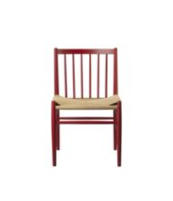 Billede af FDB Møbler J80 Jørgen Bækmark Stol - Bøg/Ruby Red 