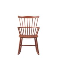 Billede af FDB Møbler Gyngestol Børge Mogensen J52G - Brick Red