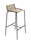Billede af Thorup Copenhagen Noel Bar Chair SH: 77 cm - Sort/Natur 