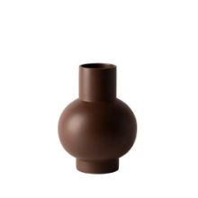 Billede af raawii Strøm Large Vase H: 24 cm - Chocolate