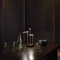 Billede af DCW Editions Mantis Knokke ToGo Bordlampe LED H: 35cm - Børstet Messing 