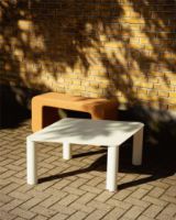 Billede af raawii Pipeline Coffee Table H: 38 cm - Pearl White