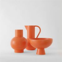 Billede af raawii Strøm Large Vase H: 24 cm - Vibrant Orange