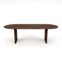 Billede af Sibast Furniture No 7 Dining Table Oval L: 200 cm - Mørkolieret Eg