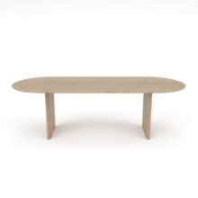 Billede af Sibast Furniture No 7 Dining Table Oval L: 240 cm - Sæbebehandlet Eg